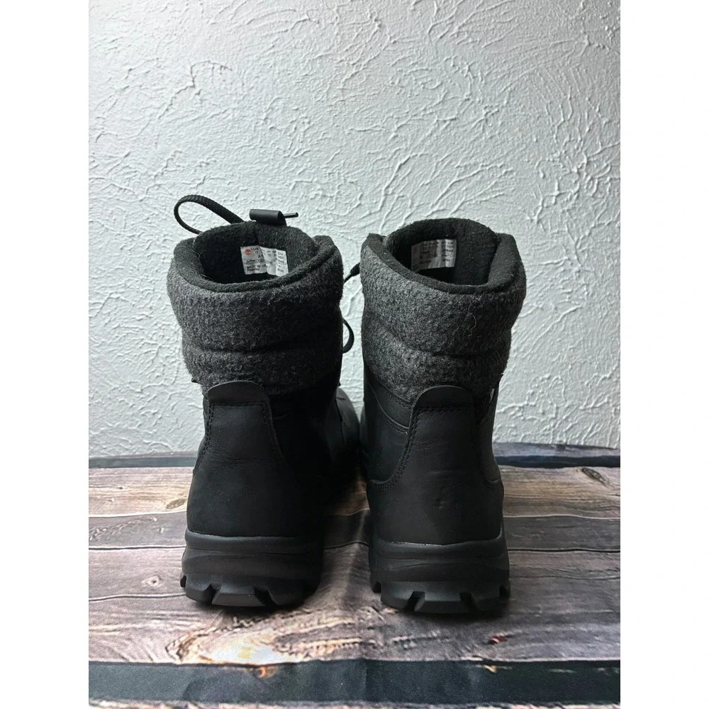 Timberland Chillberg Mens 13 Black Leather Waterproof Insulated Winter Boots A19